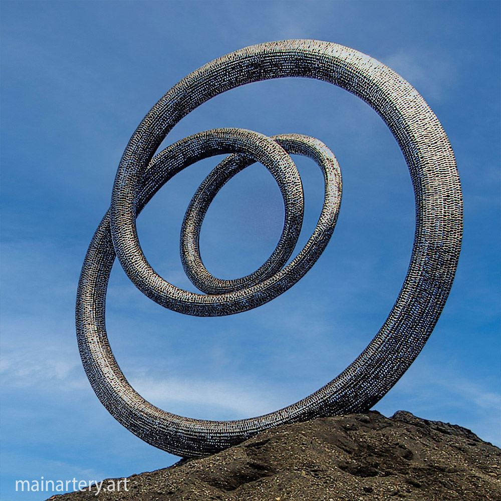 Cover: Modern Snake Cyclical Stainless Sculptures