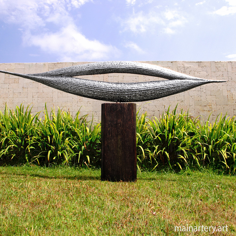 Cover: Whispered Echo – Stainless Steel Sculpture