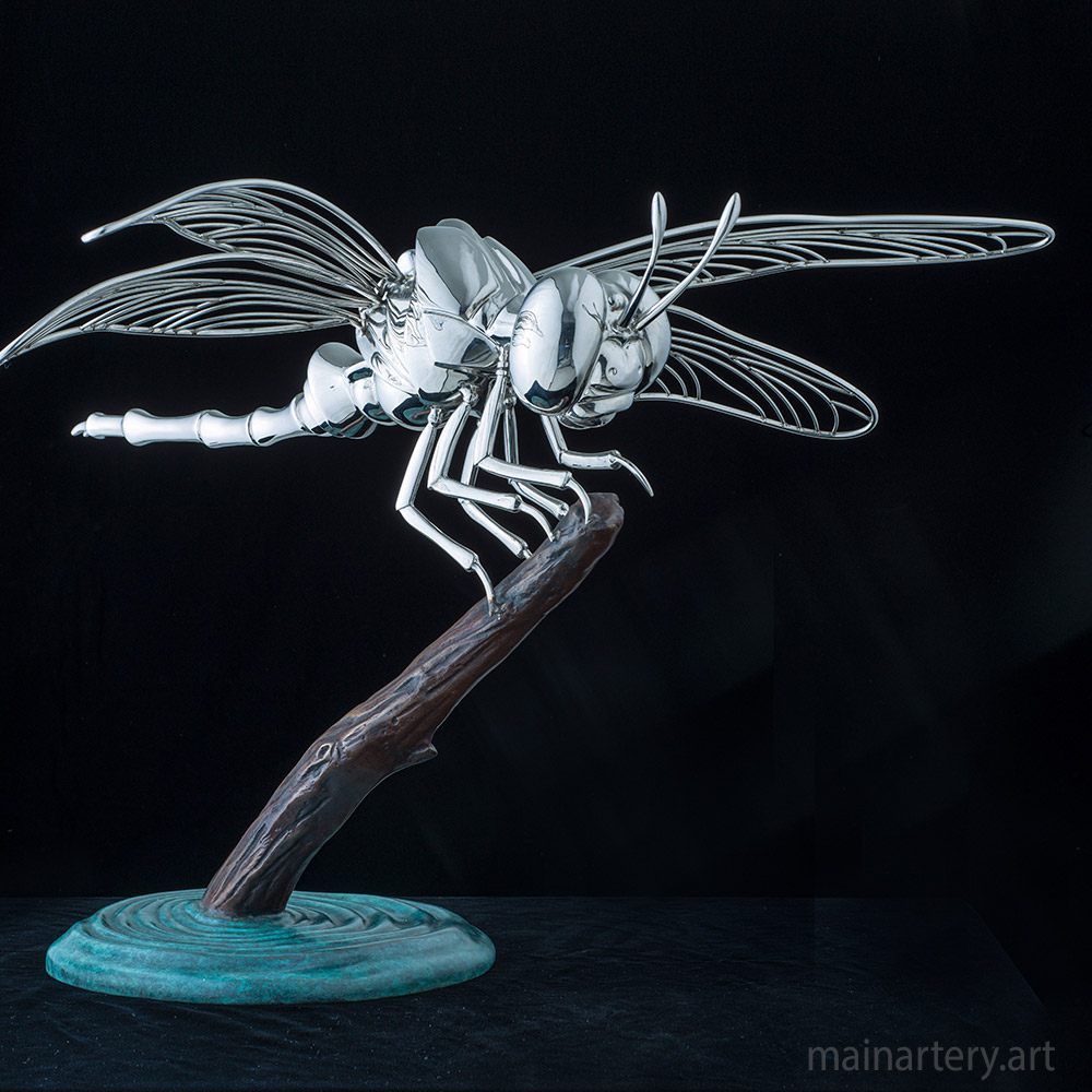 Cover: Dragonfly Stainless Sculptures