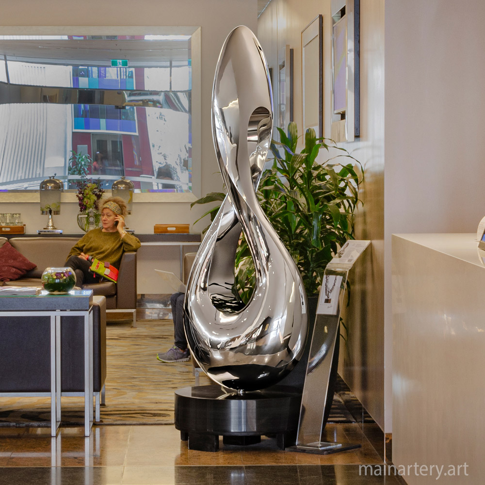 Cover: Infinity Symbol Sculpture