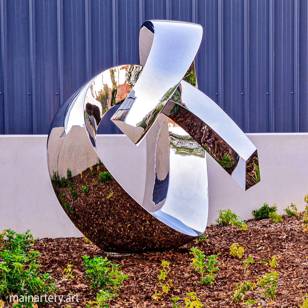 Cover: Tied – Large Stainless Steel Sculpture