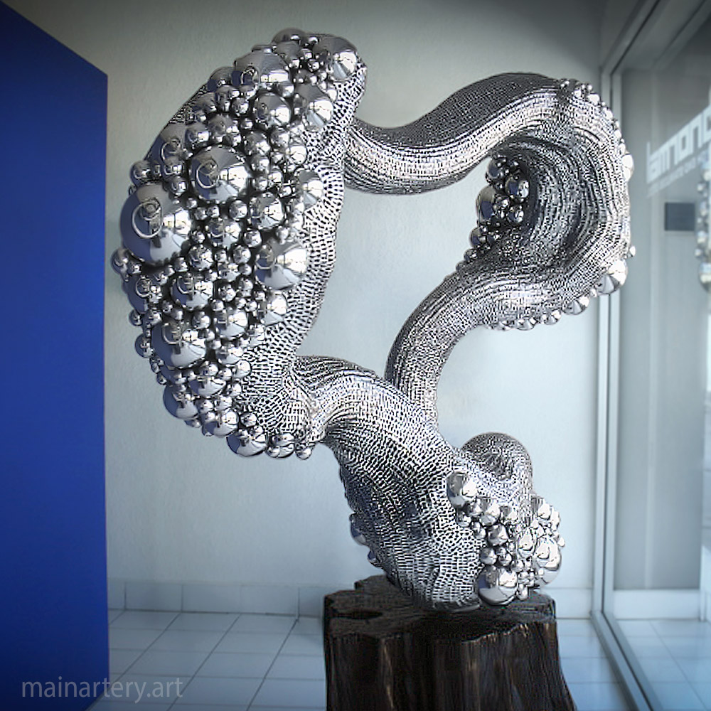 Cover: Celestial Journey Stainless Sculpture