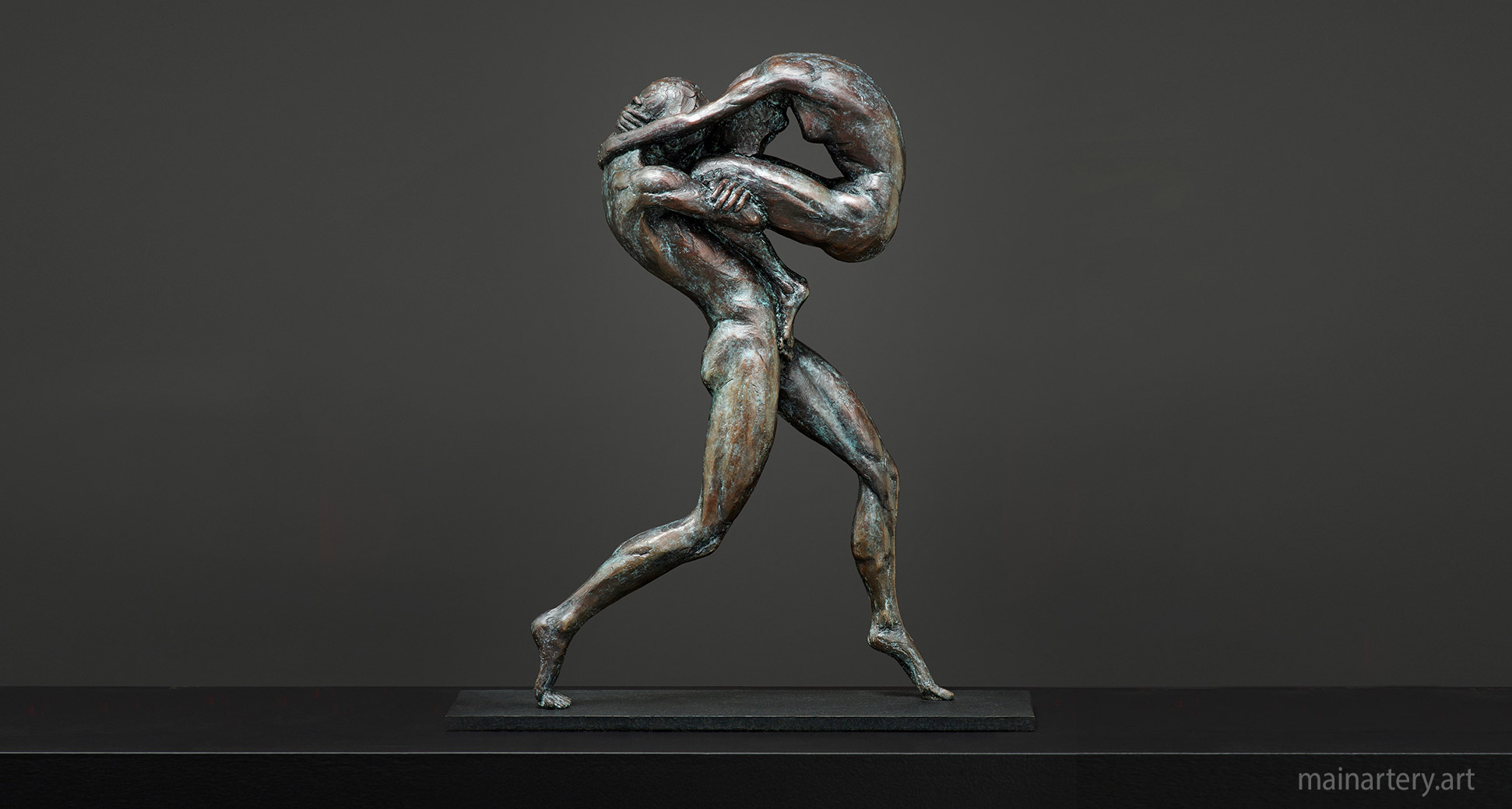 balletic beauty bronze patina coffee table sculpture art image