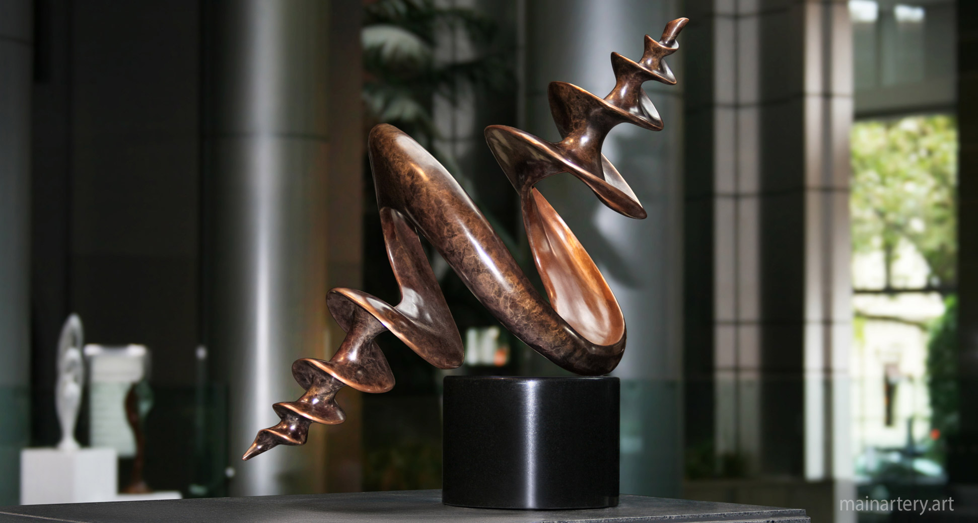 interior bronze environmental representational art image