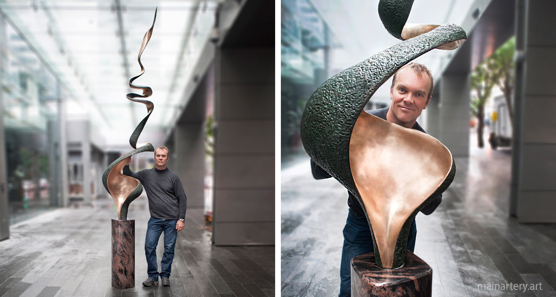 large bronze organic sculpture todd stuart image