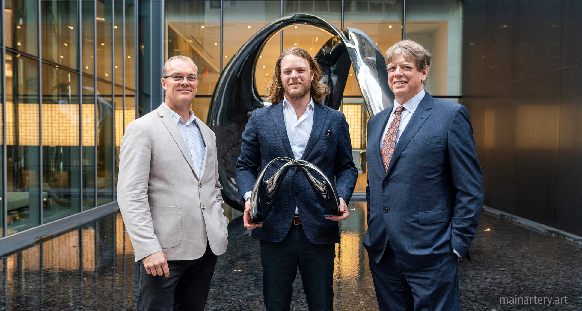 manhattan polished feng shui architectural sculpture goldman stuart image