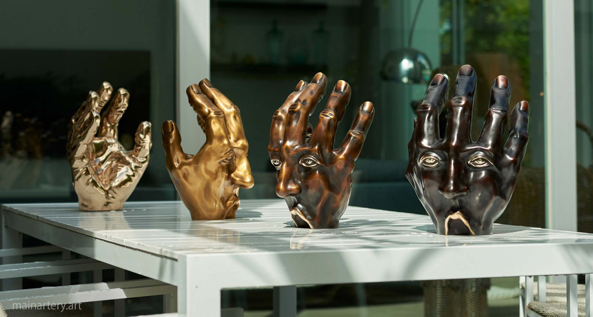 sculpture of the artist as a hand sculptures image