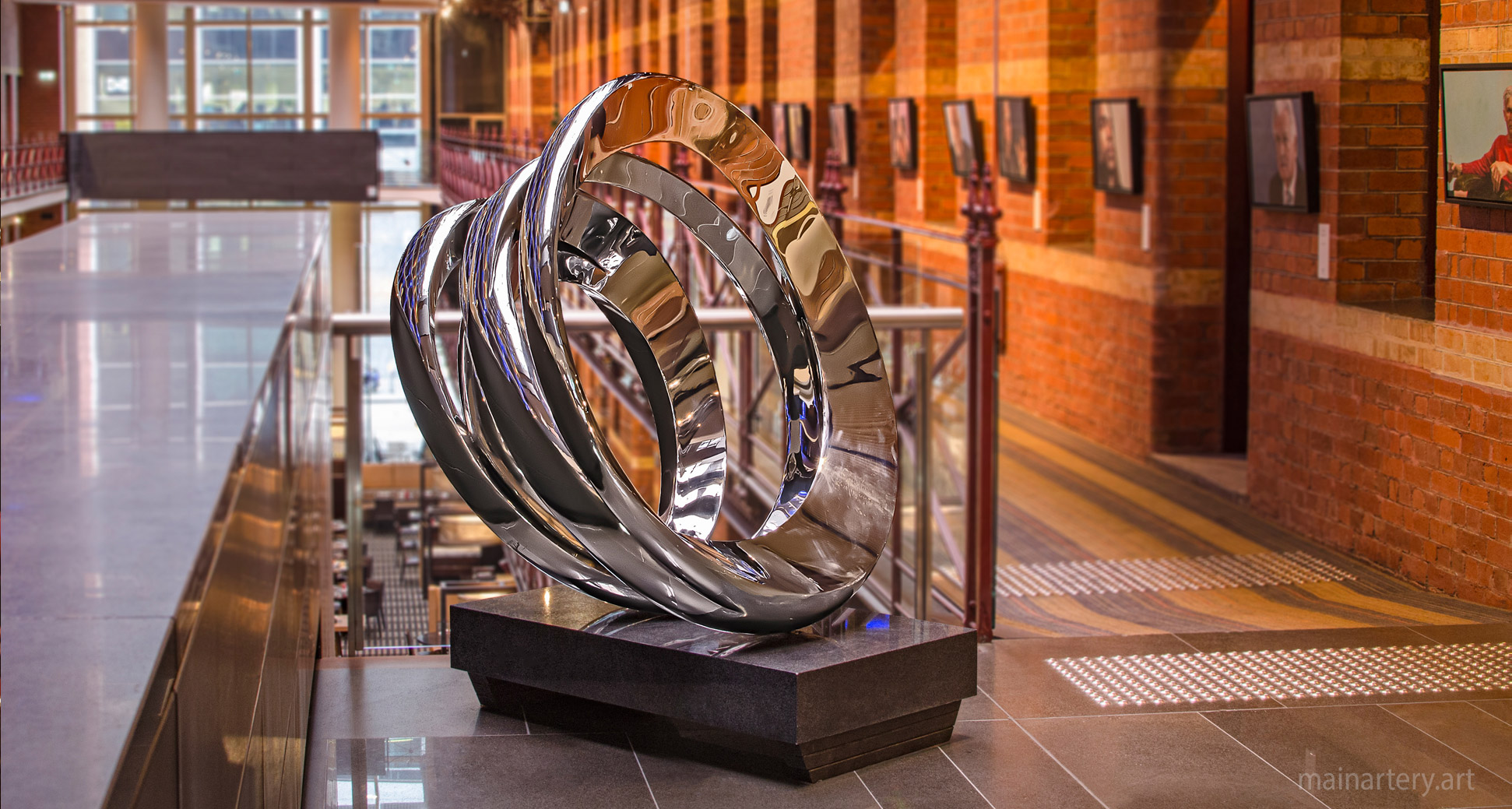 stainless steel contemporary mortal coil artwork image