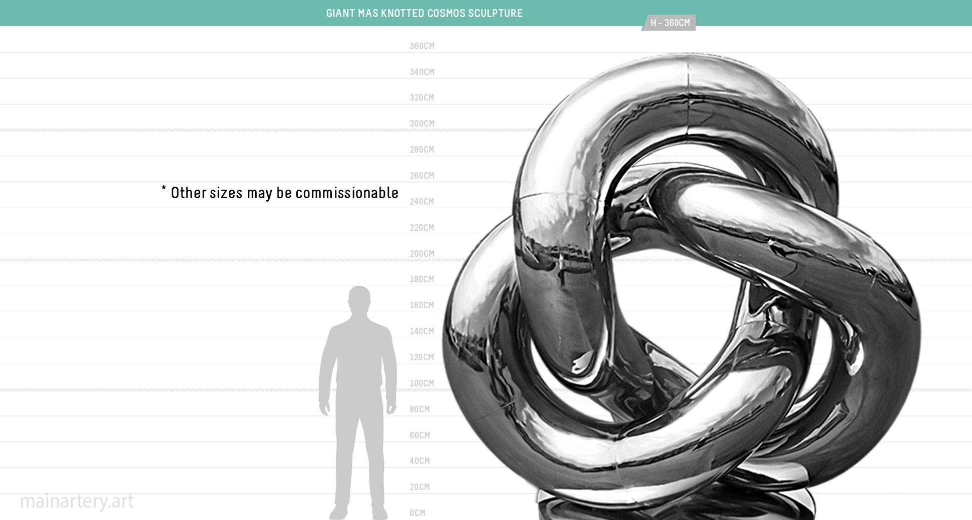 scale diagram giant mas knotted cosmos sculpture image
