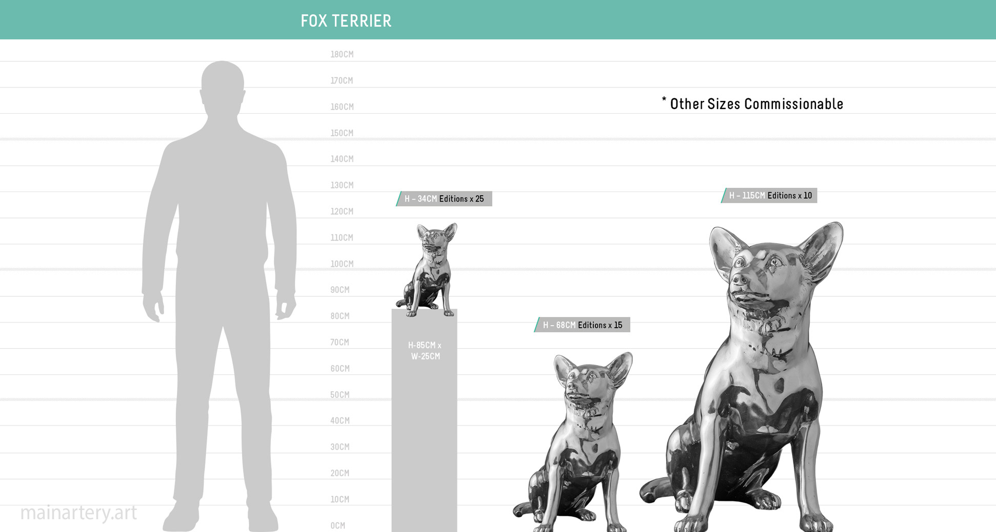 scale sheet fox terrier sculpture mainartery image