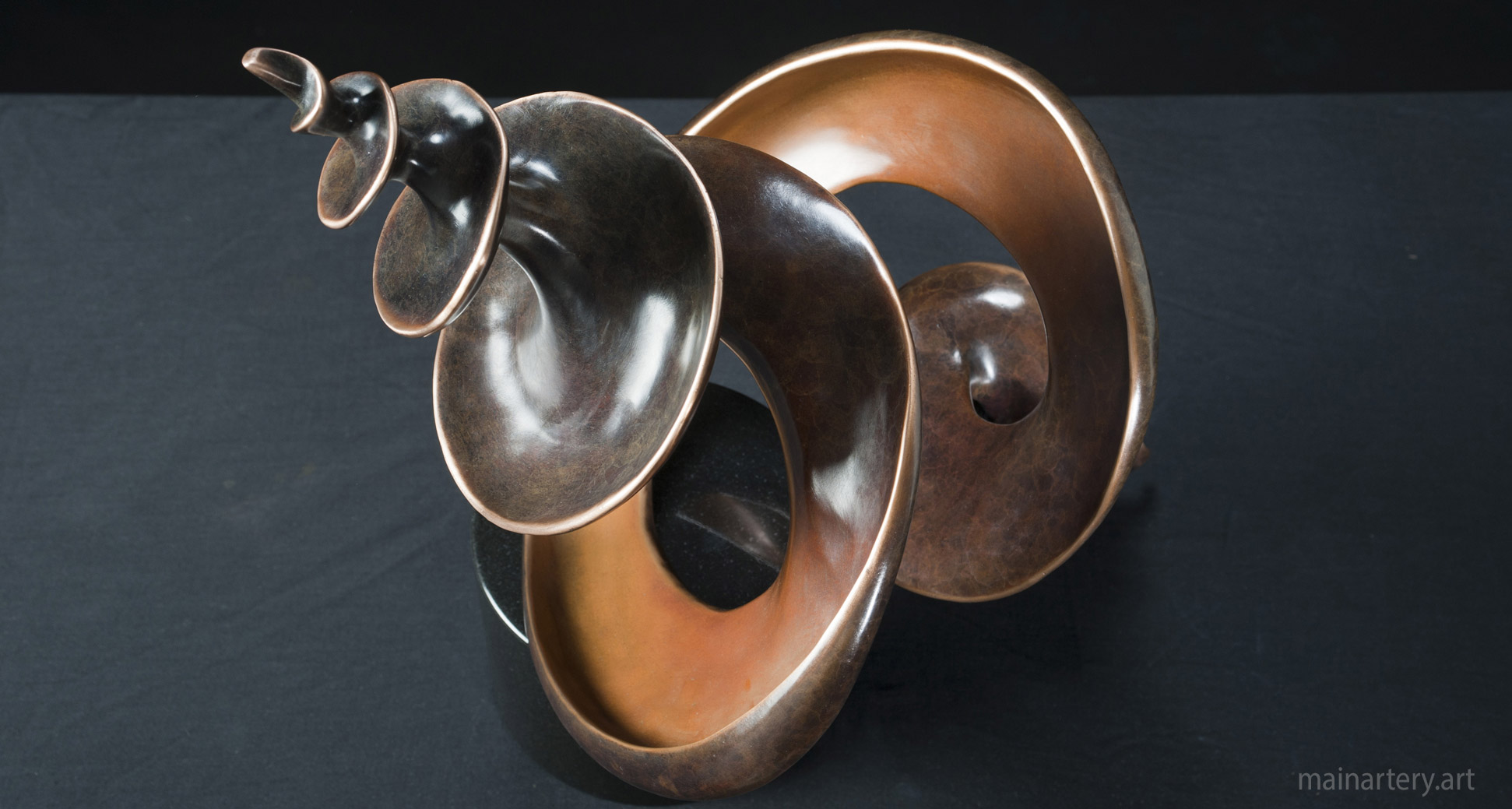 small bronze patina algorithmic art image