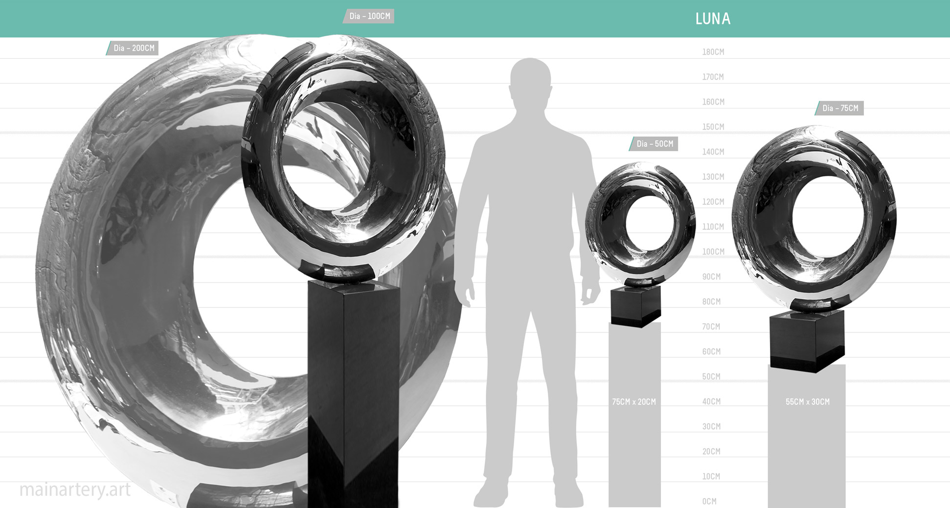 scale sheet luna sculpture mainartery image
