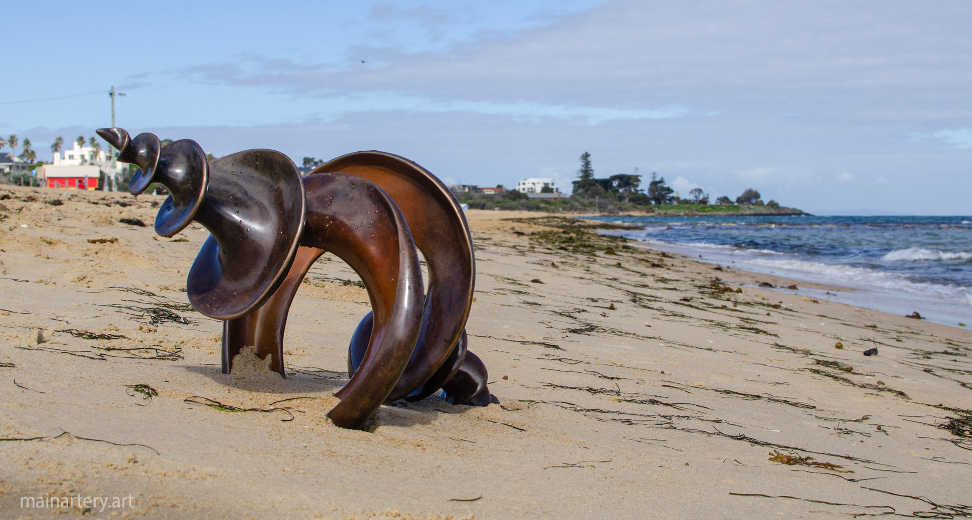 tabletop bronze environmental sculpture image