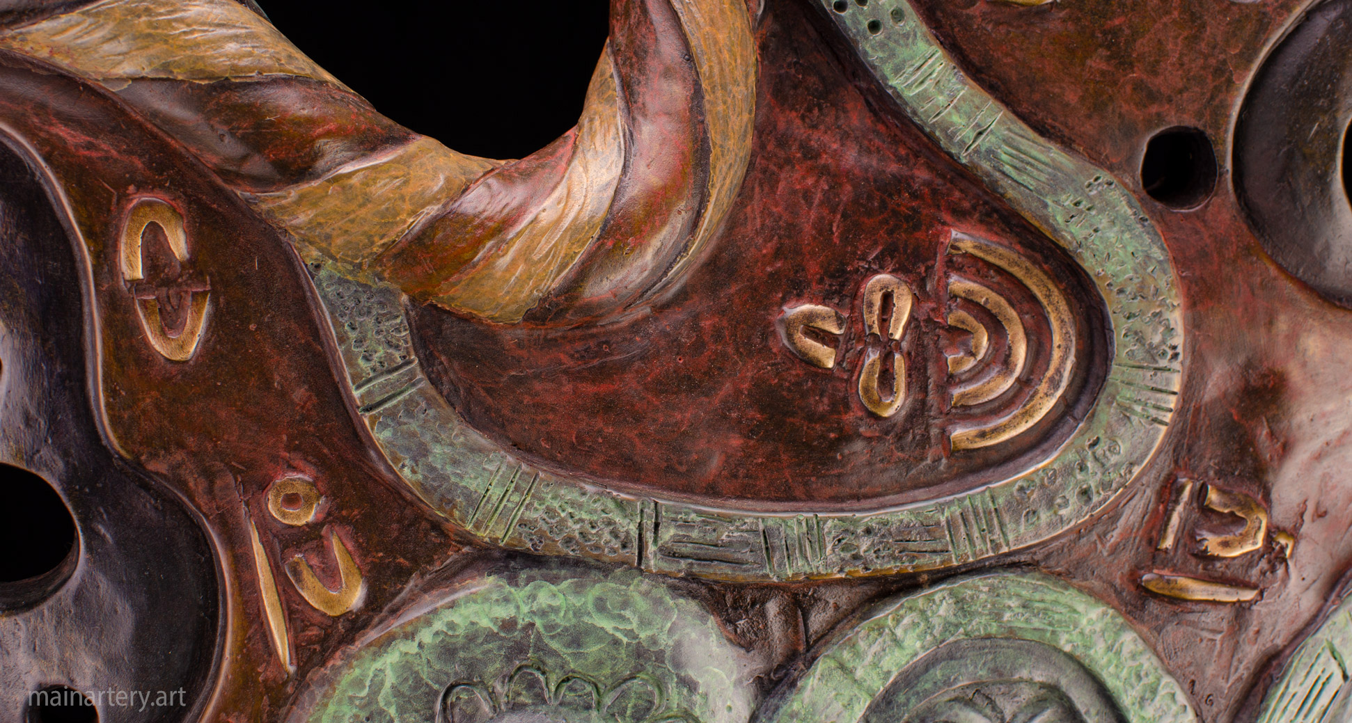 large silicon bronze representational sculpture image