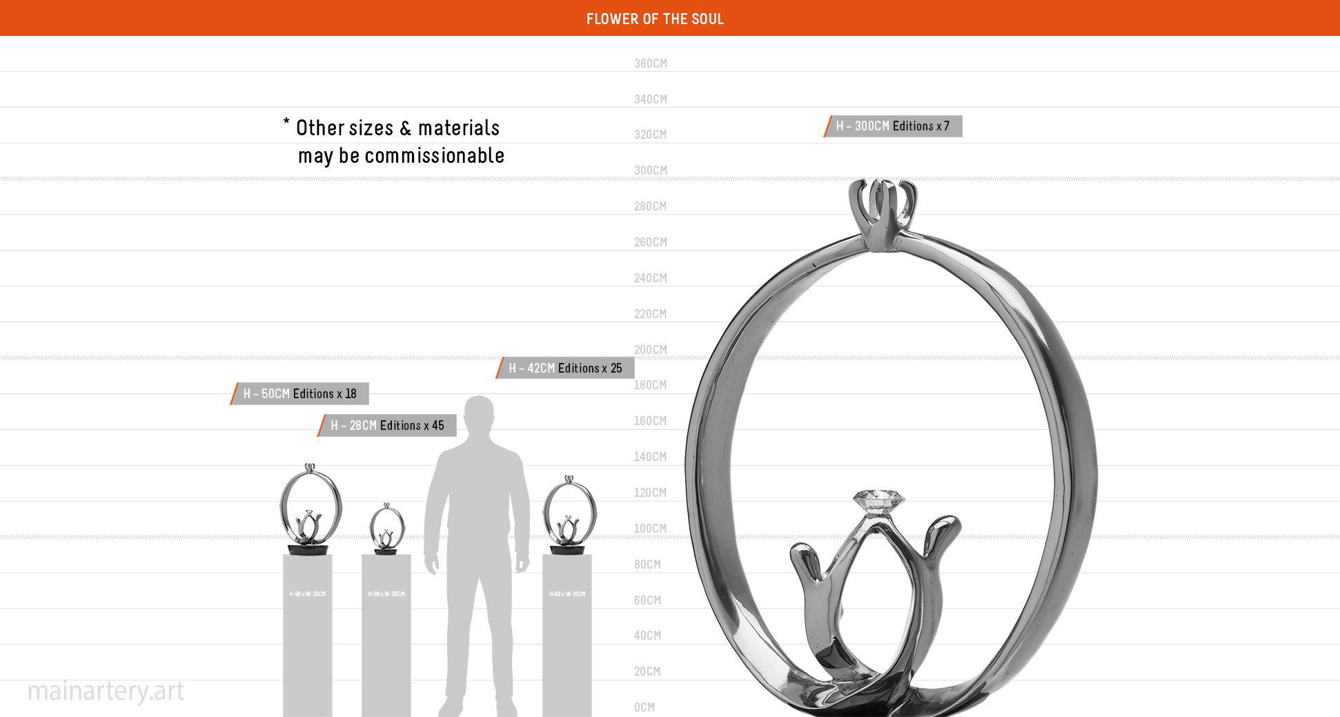 size sheet flower of the soul sculpture image