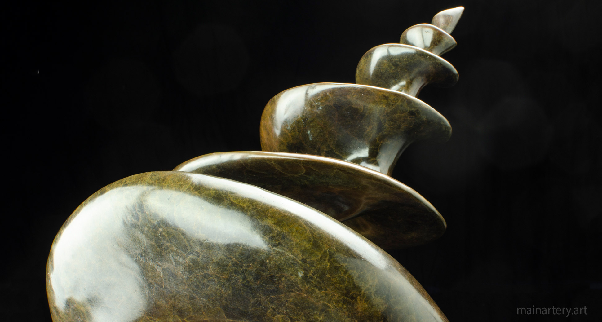 tabletop bronze algorithmic interior art image