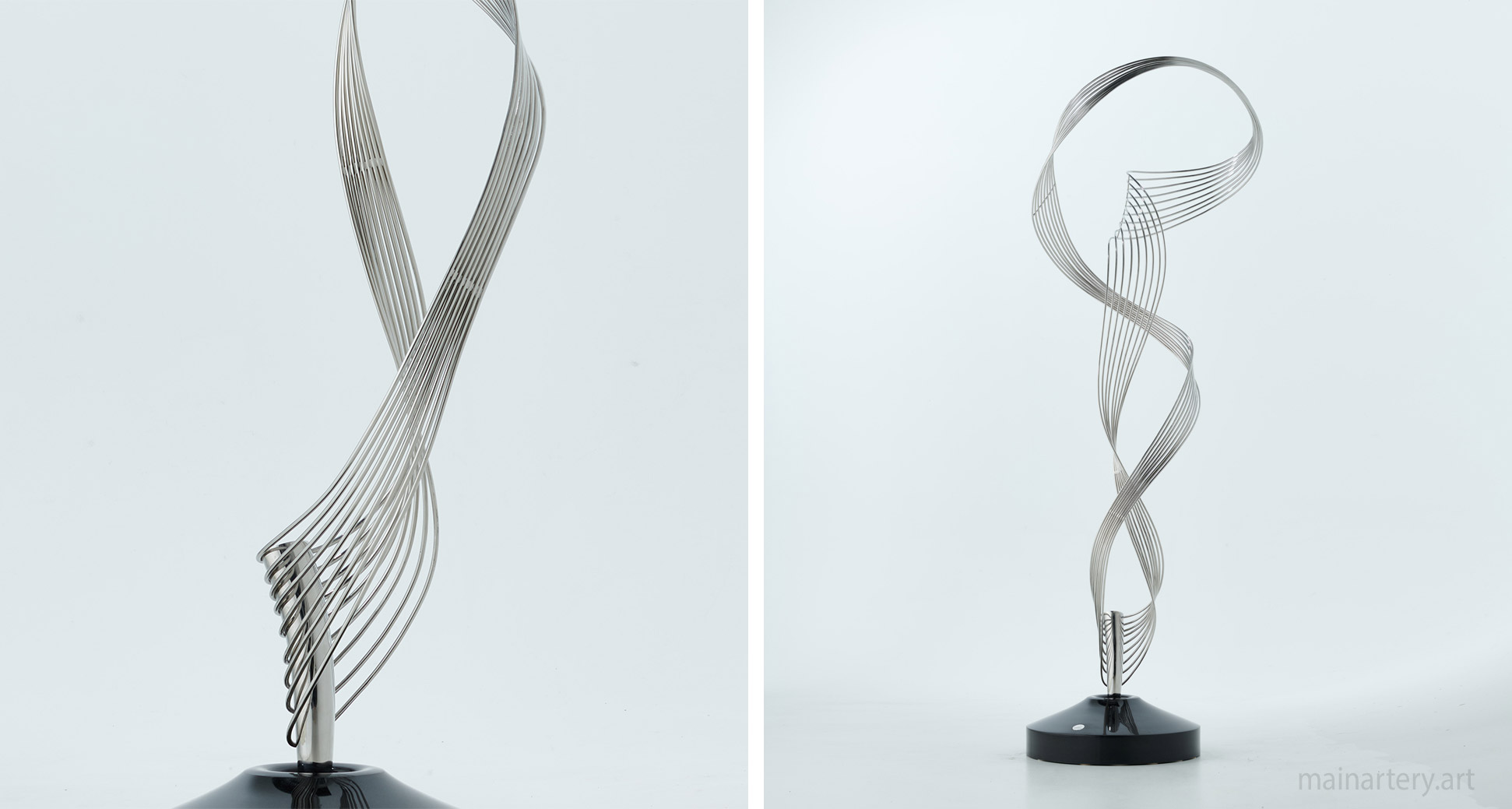 freestanding polished organic interior sculpture image