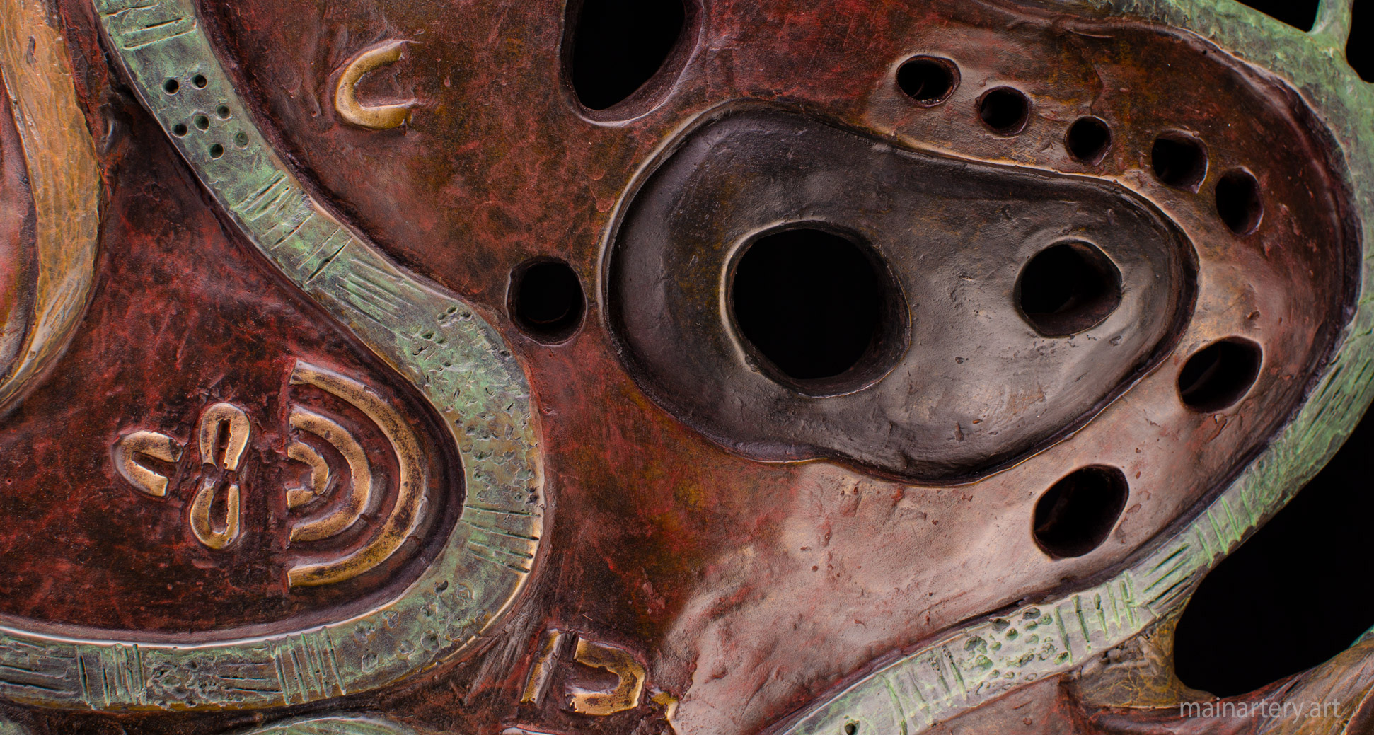 medium bronze contemporary garden art dreamtime image