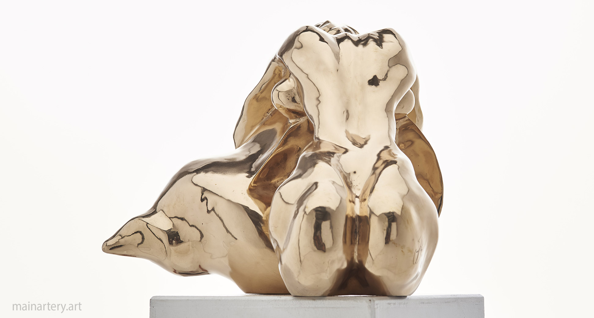 bronze female form shell artwork image