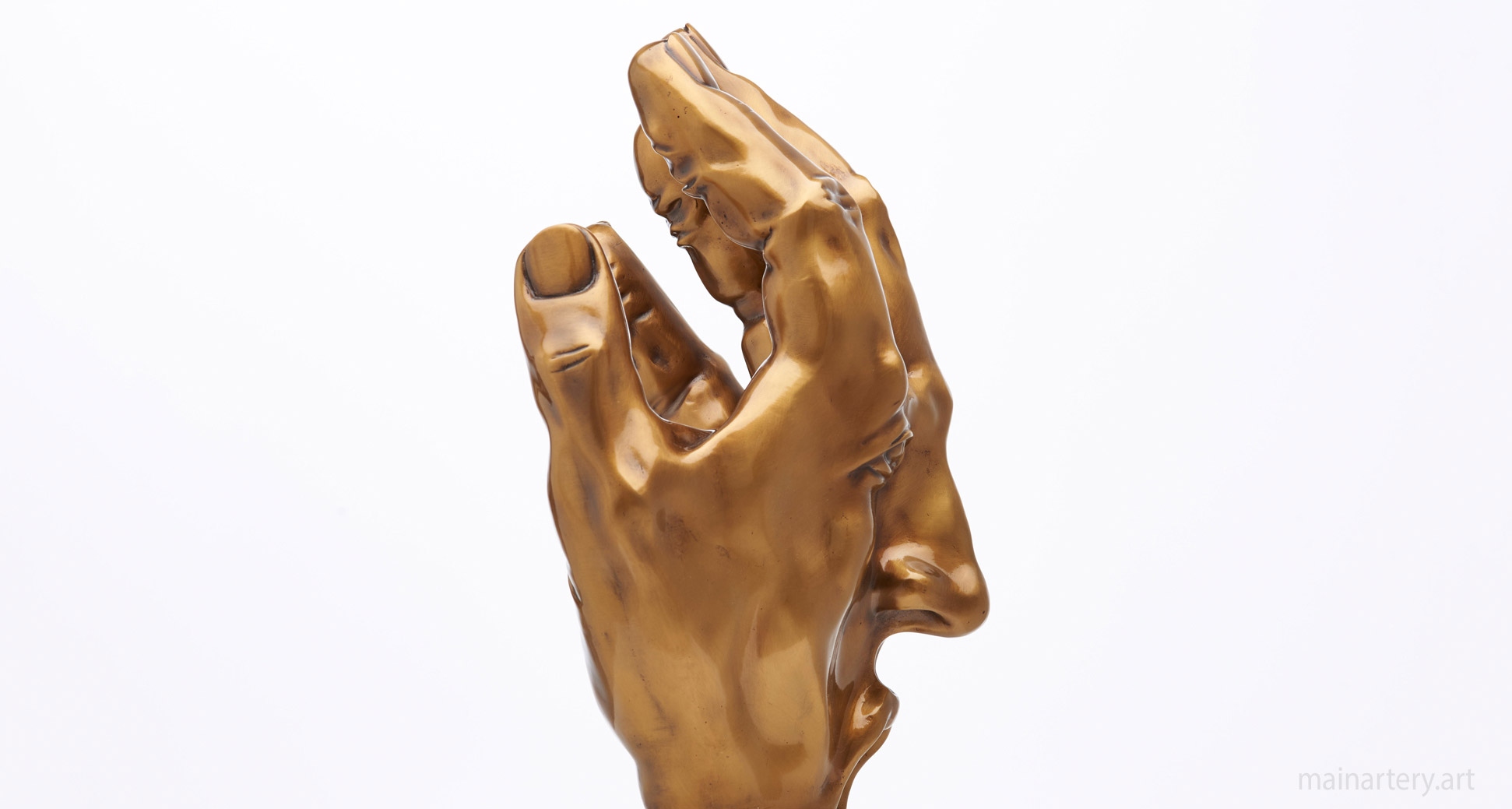 medium bronze forms of experience interior sculpture image