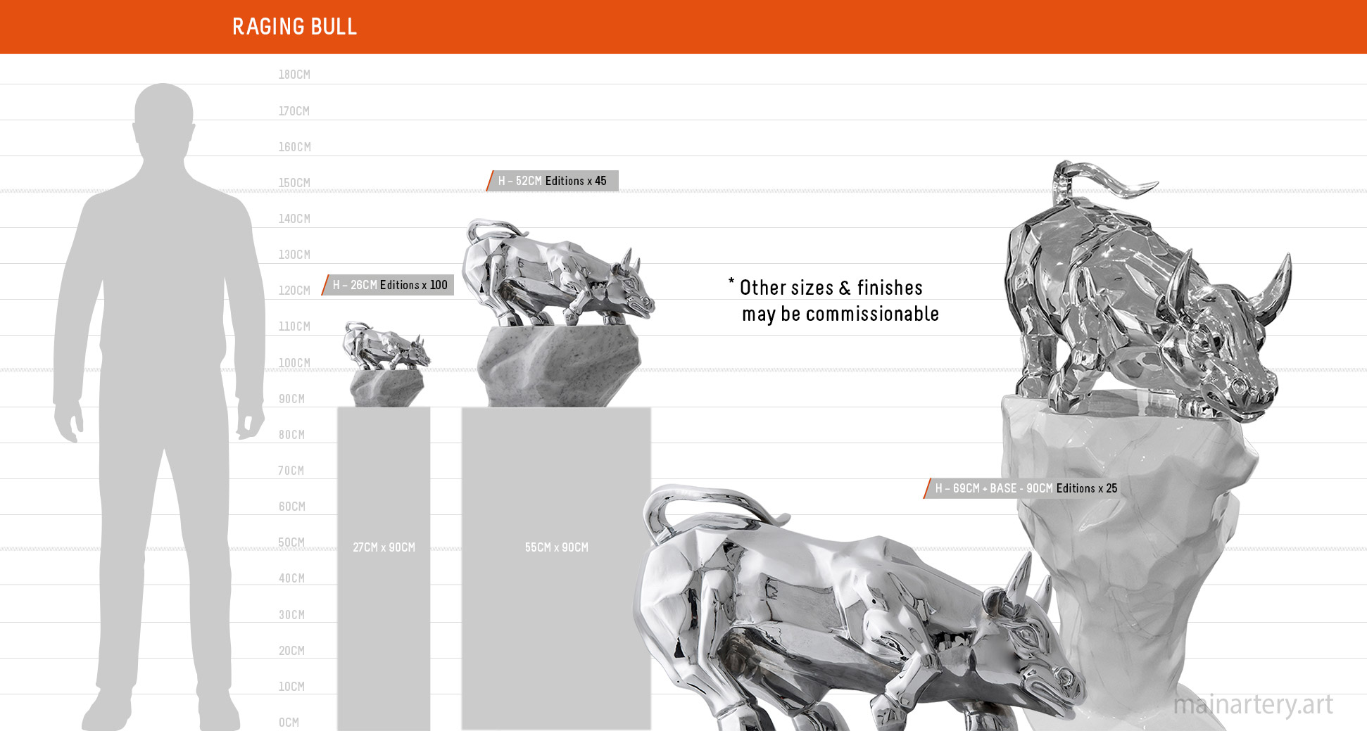 large raging bull sculpture scale sheet todd stuart image