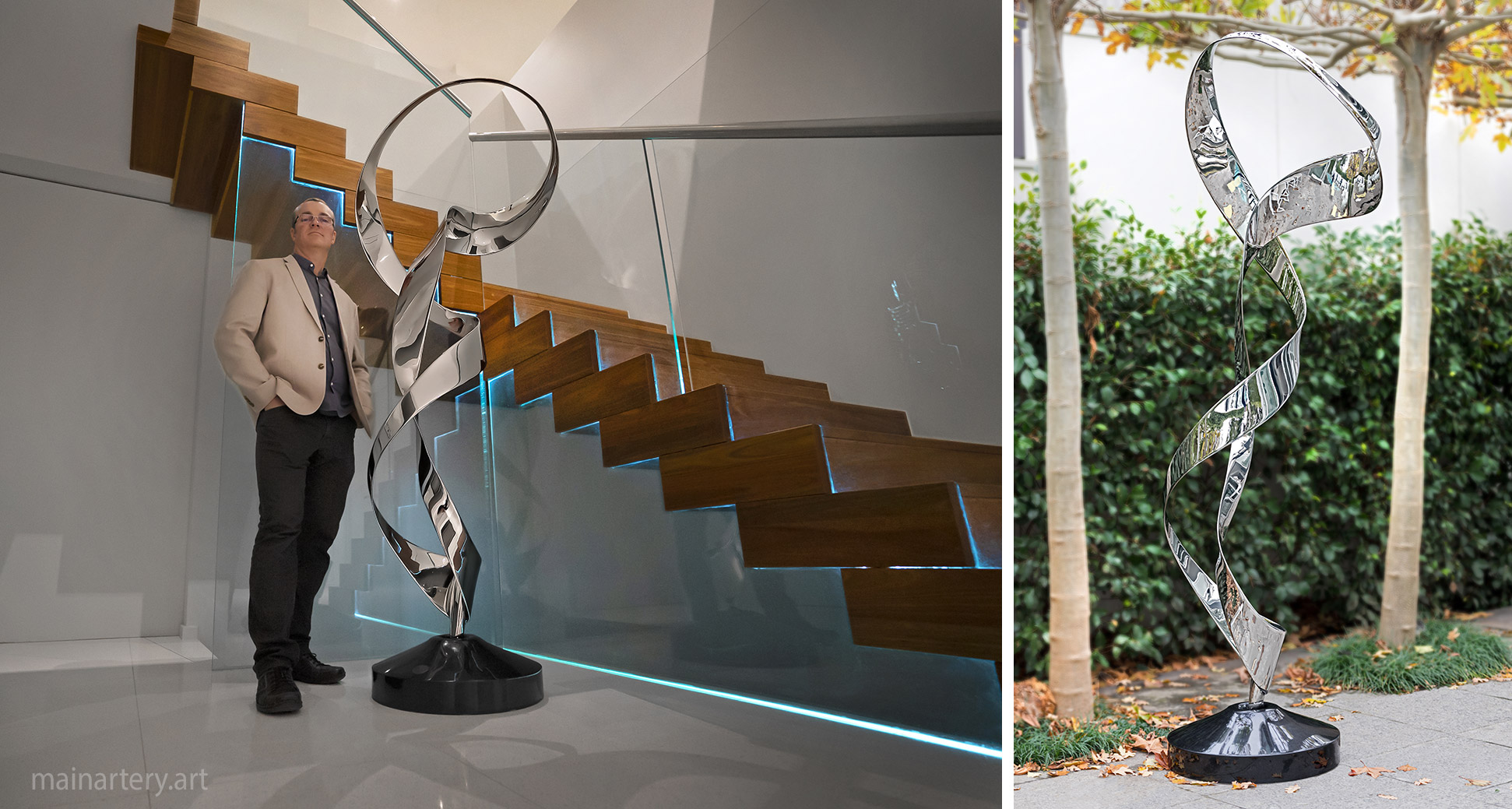 courtyard polished garden art sculpture image