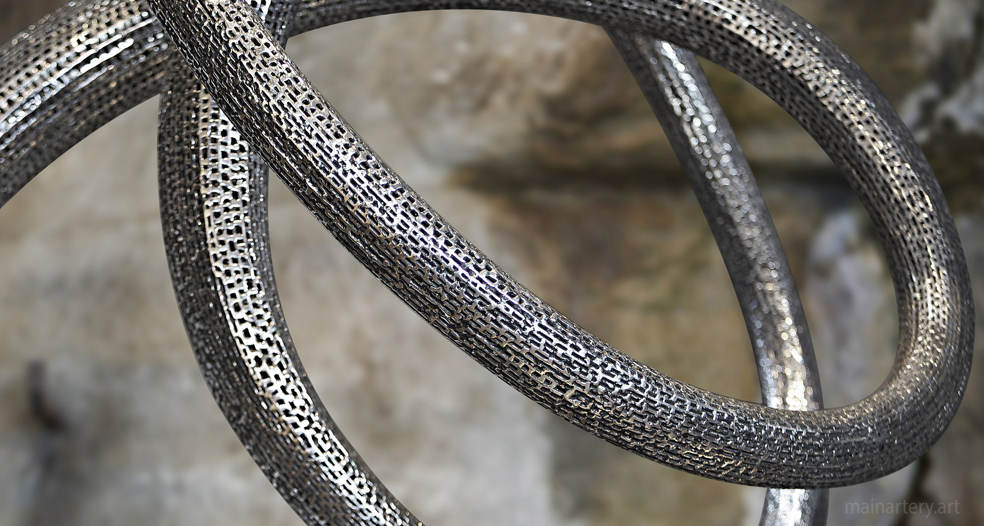 interior metal organic public art sculpture image