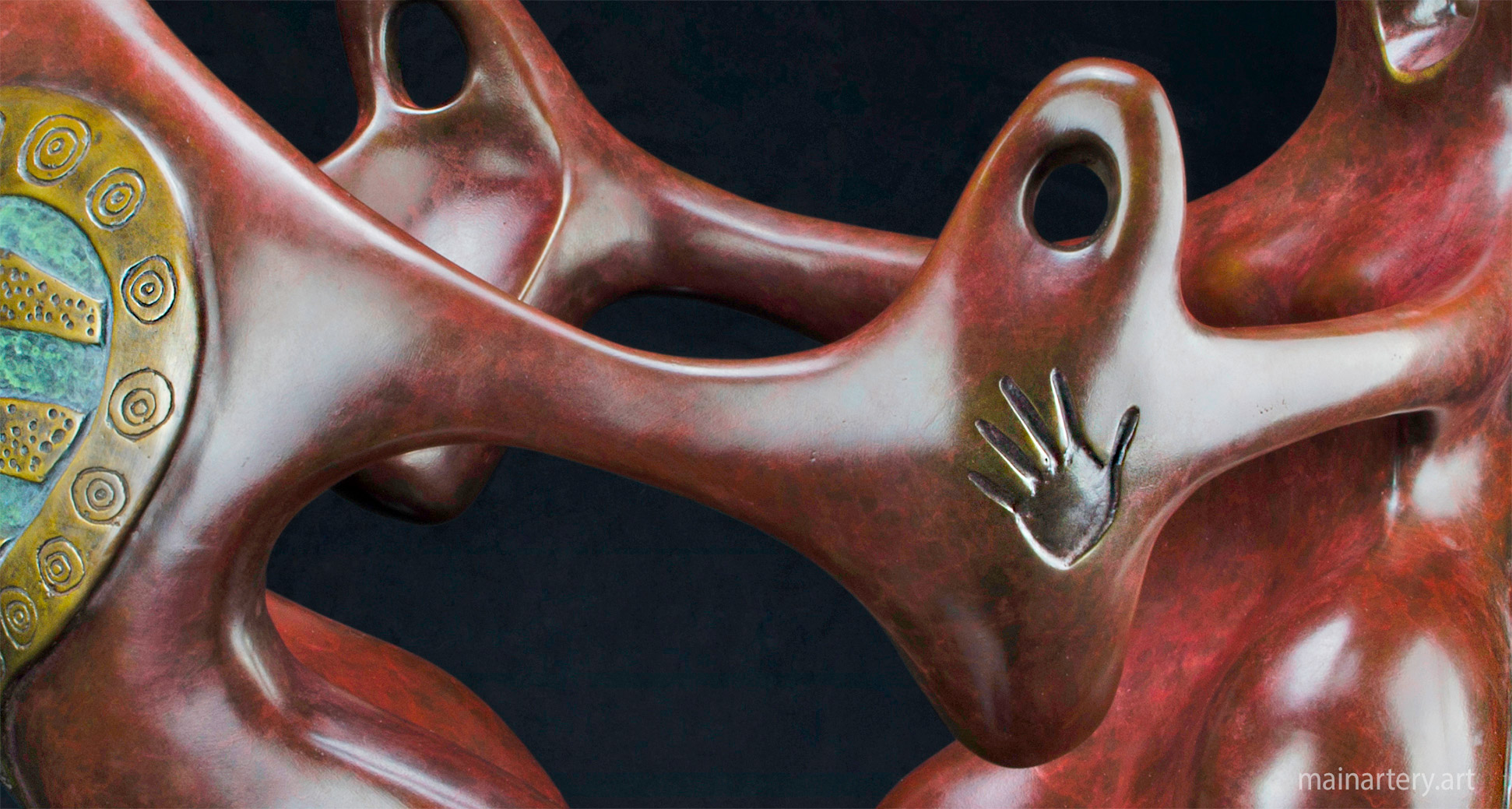 surreal family dancing tabletop art image