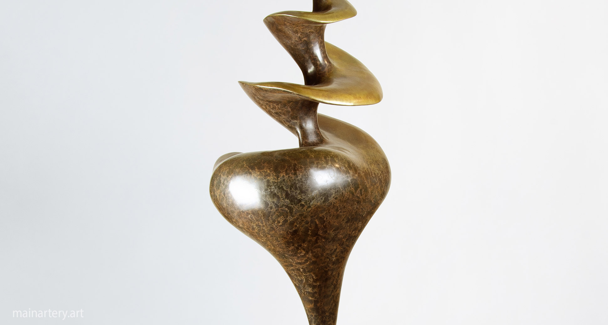 bronze patina algorithmic garden art image