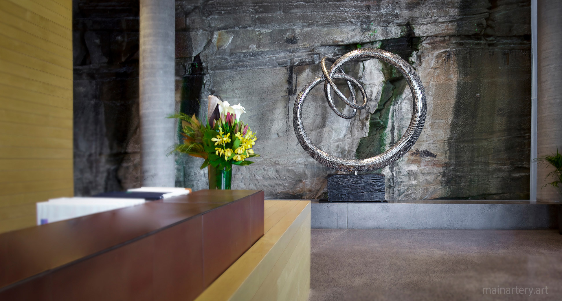 entrance stainless modern feng shui artwork image