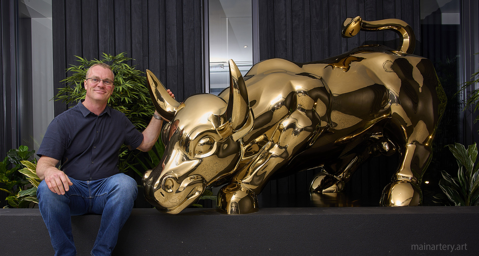 freestanding metal angry bull garden art todd stuart image