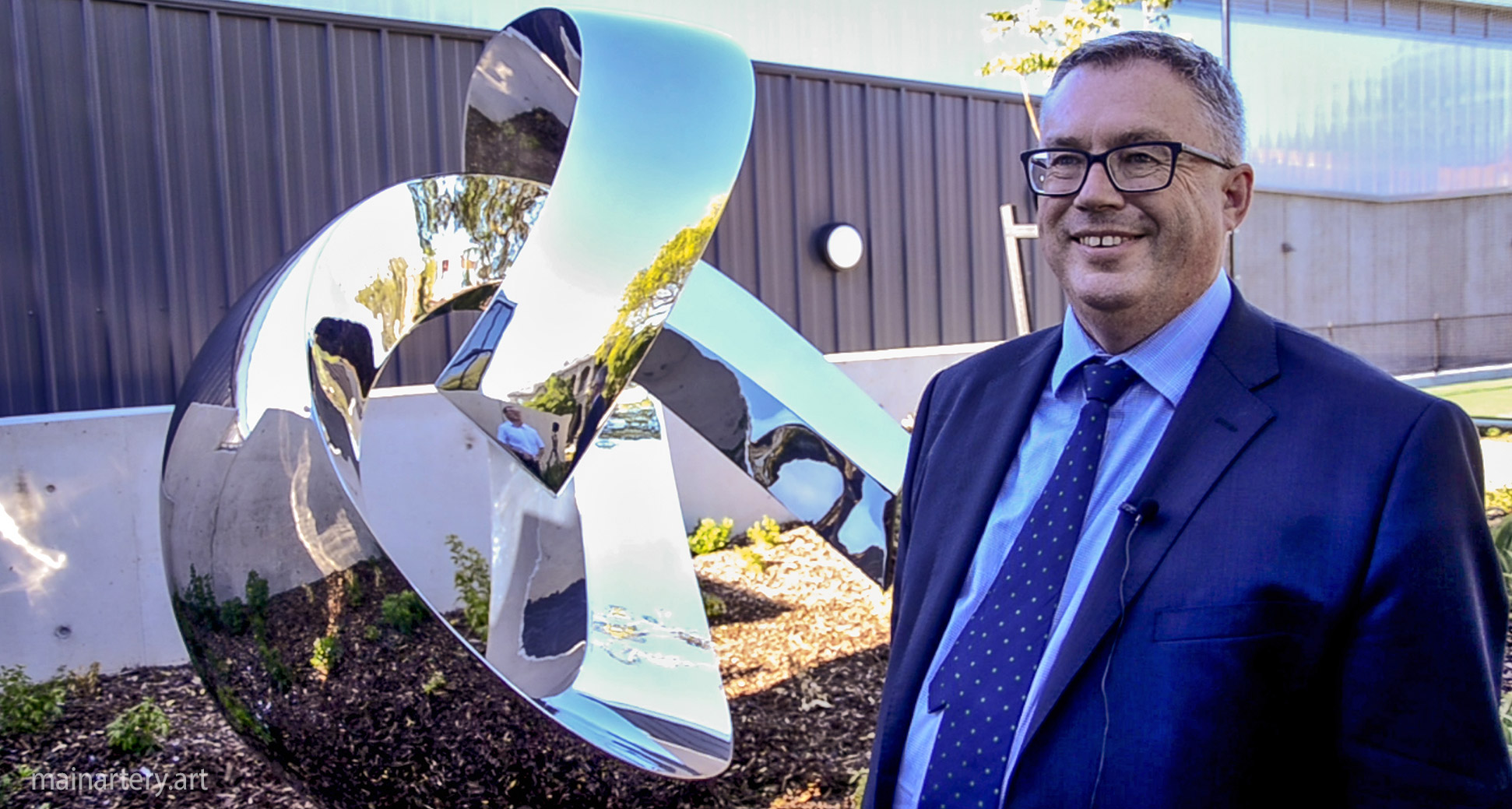 high school principal monumental tied sculpture image