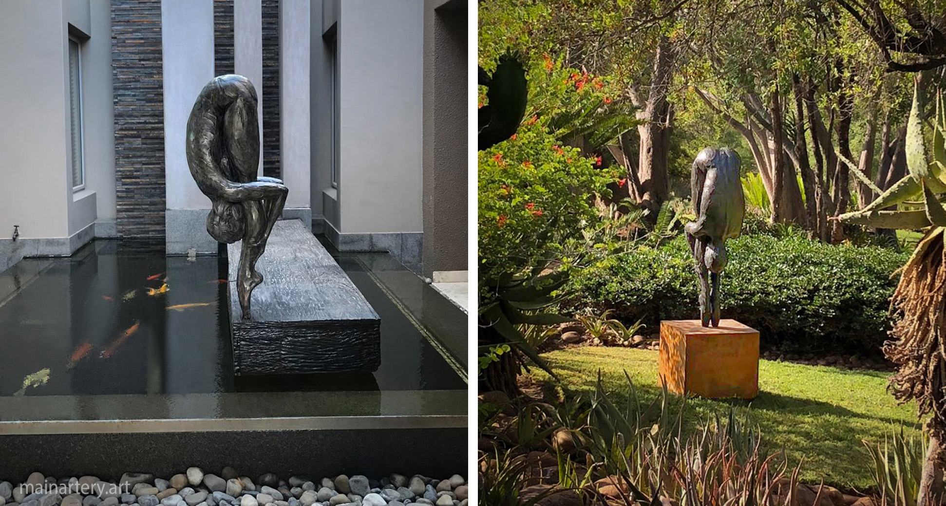 humility landscape solo ballerina garden sculpture art image