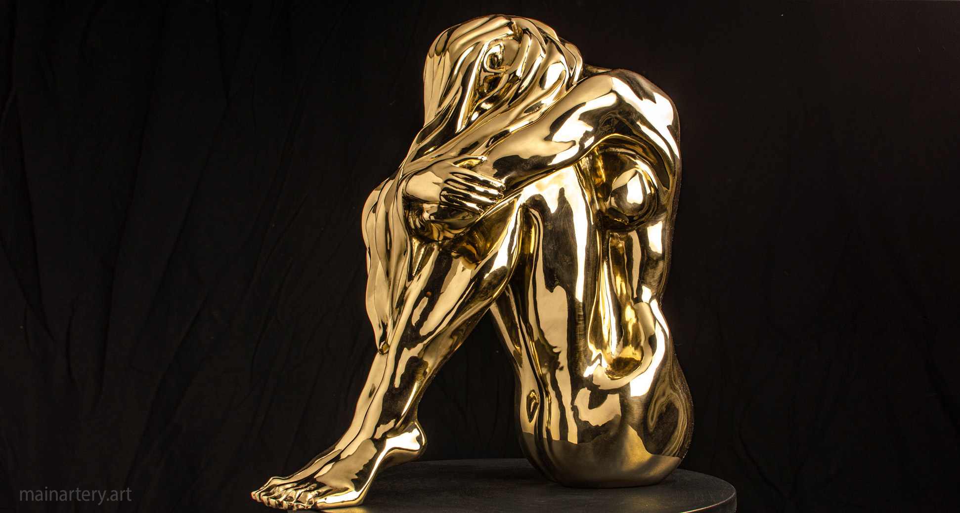 interior bronze female forms sculpture image