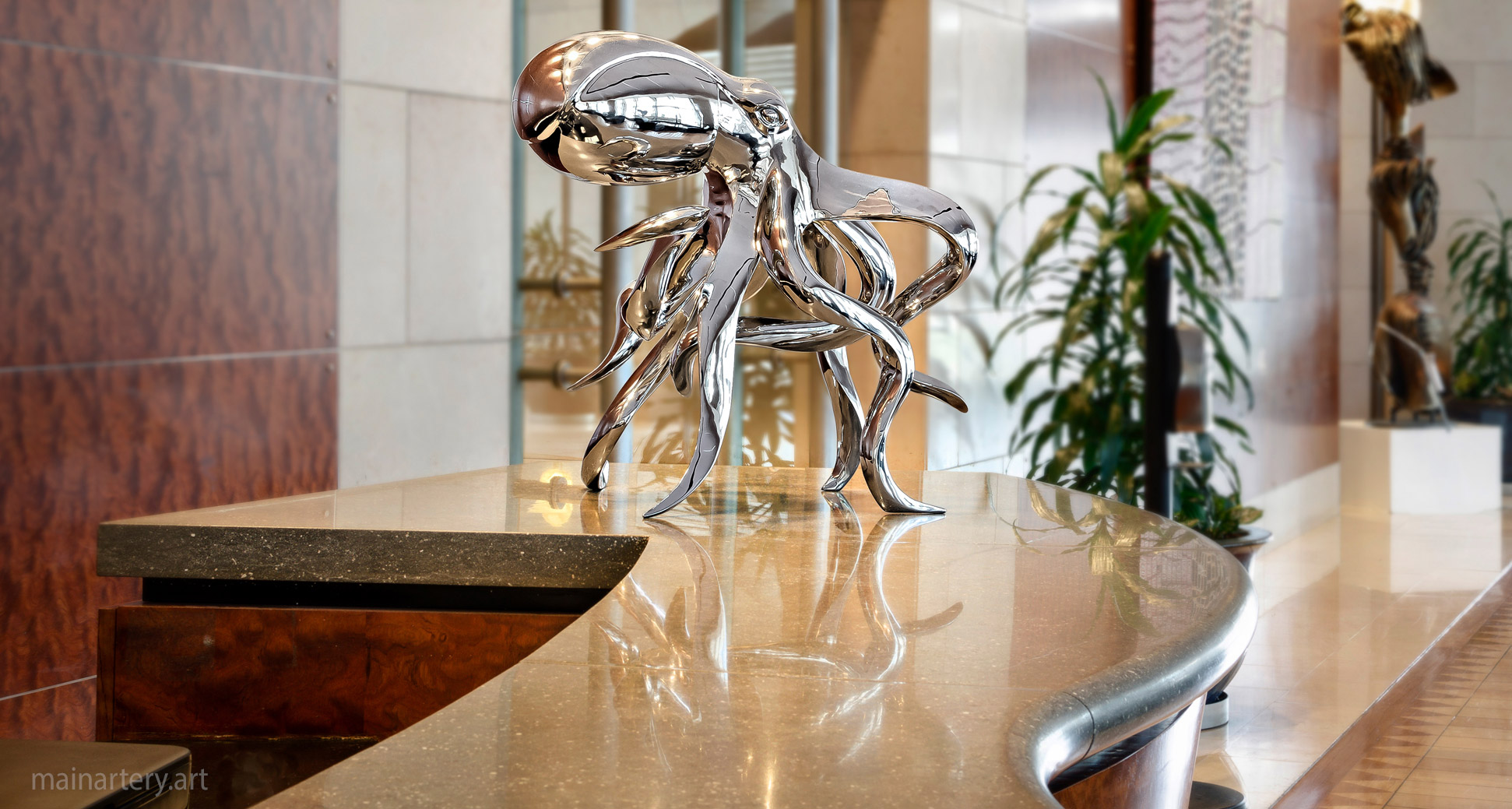 medium contemporary octopus hotel art image