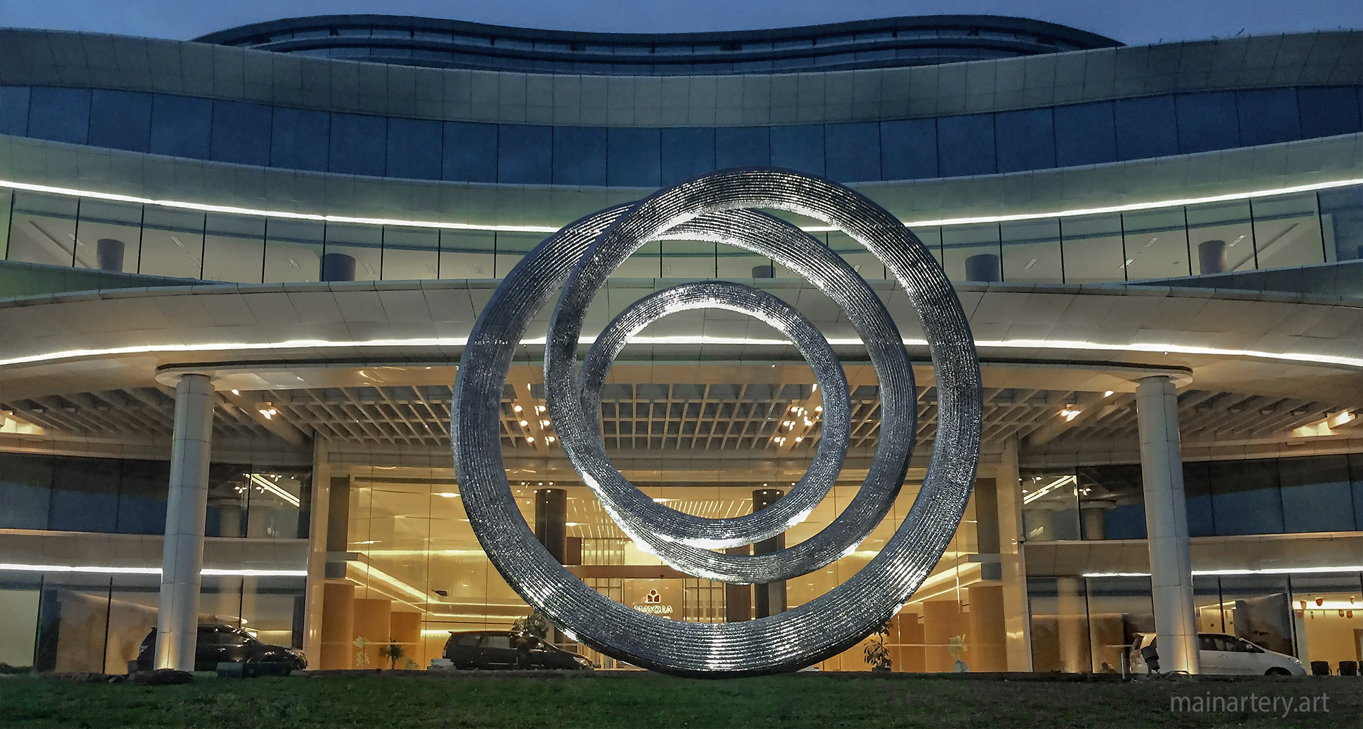 public art cyclical landmark sculpture image