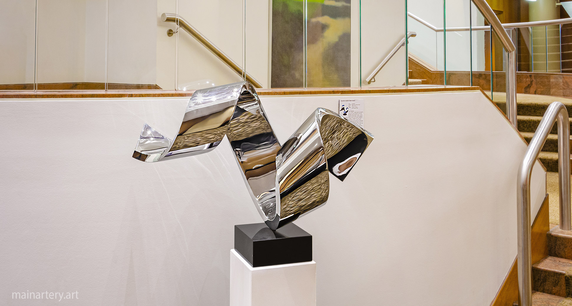 modern interior stainless art rental melbourne image