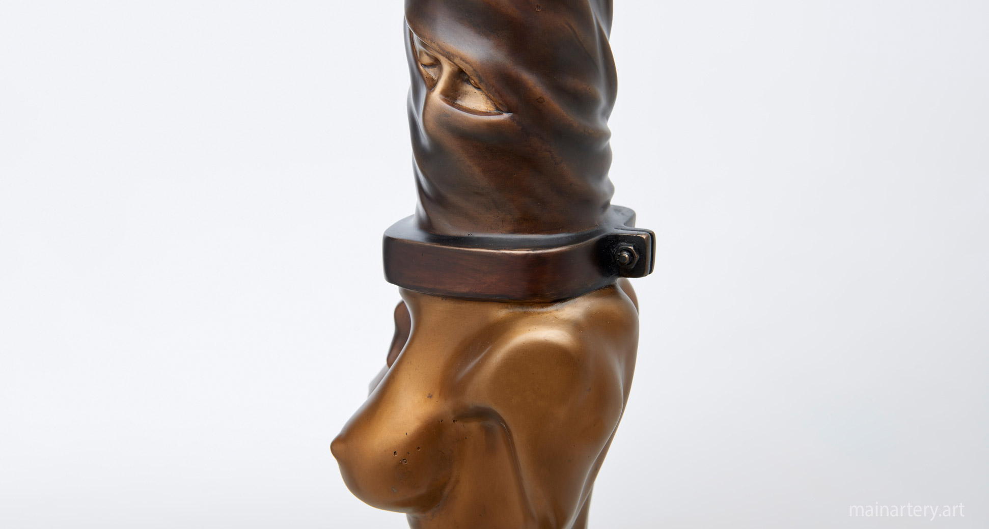 small bronze contemporary interior sculpture image