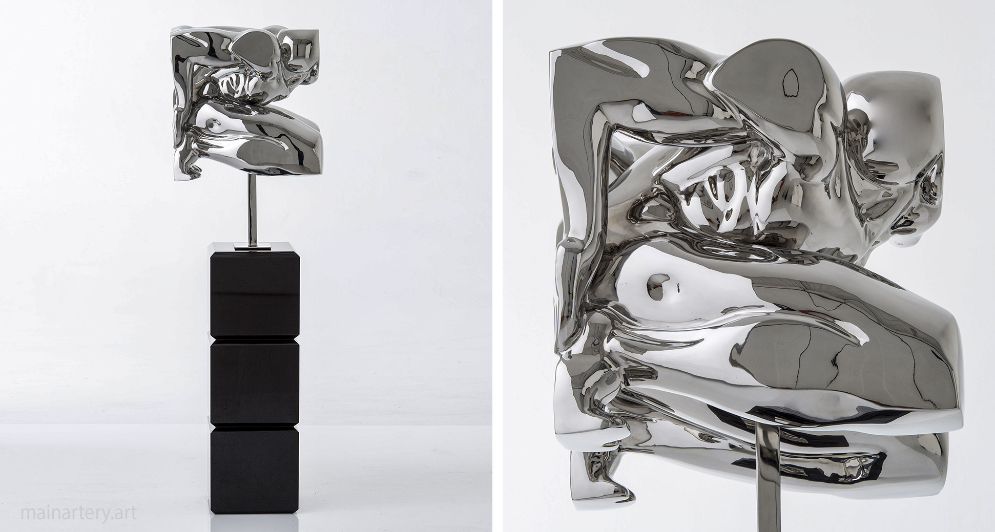 contemporary nude garden art sculpture image