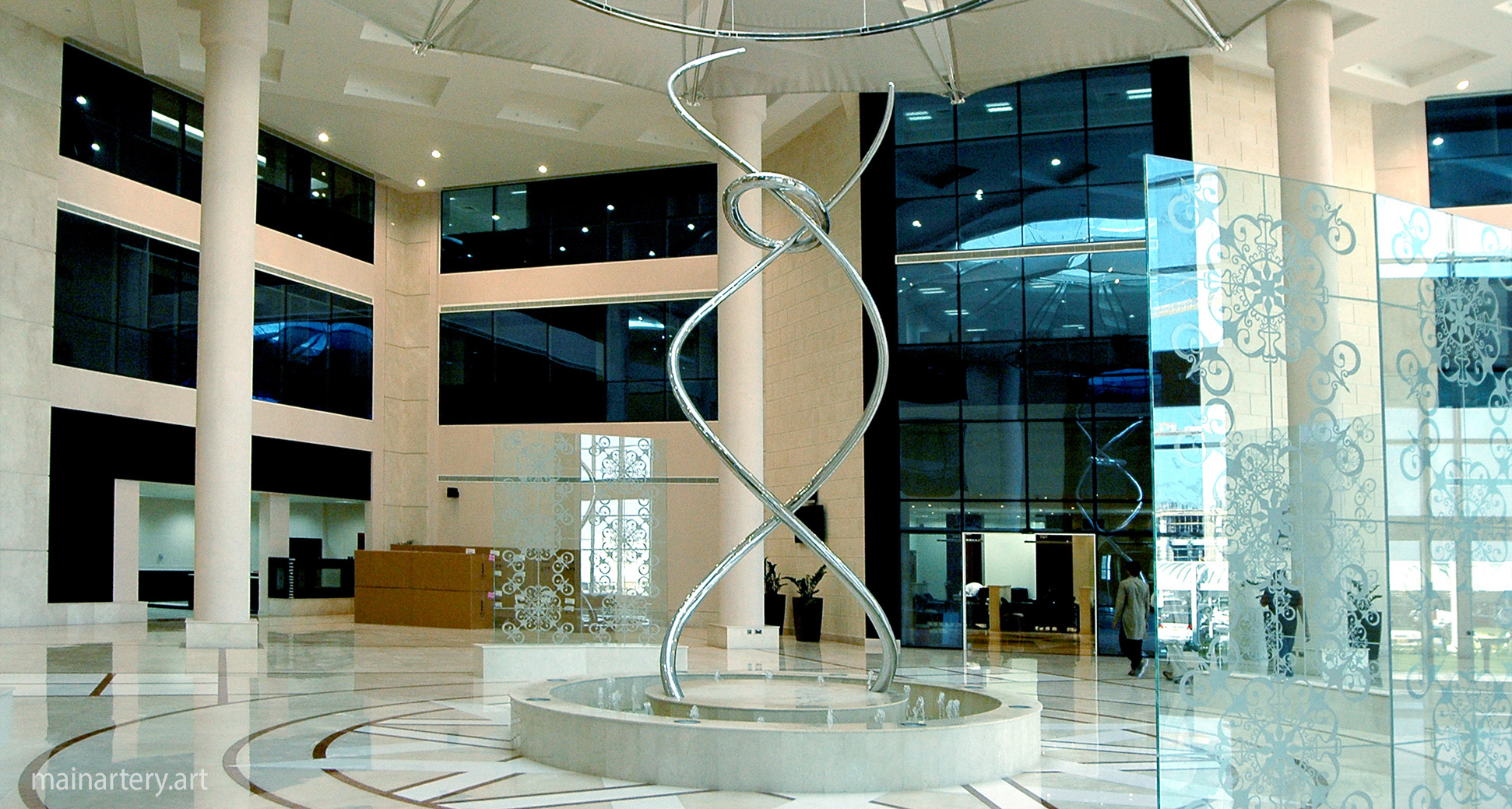 entrance stainless organic architectural dna art image