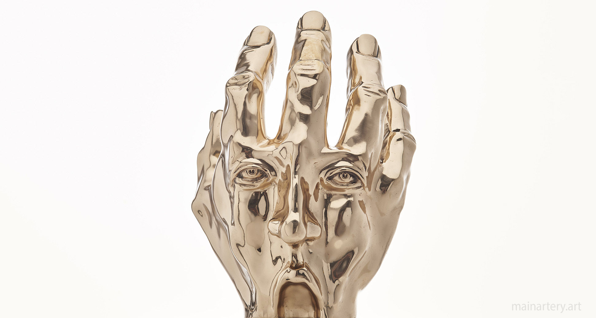 interior polished surreal hand art image