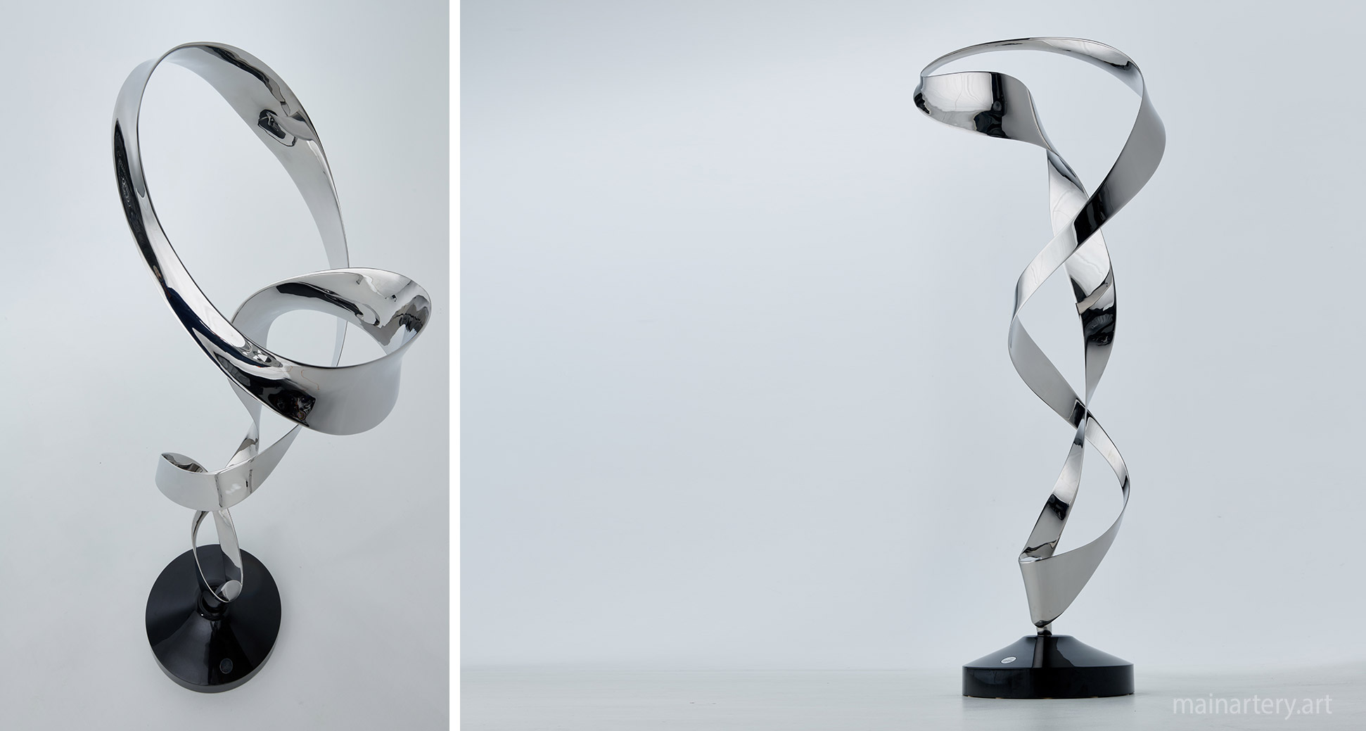 medium stainless steel abstract outdoor sculpture image