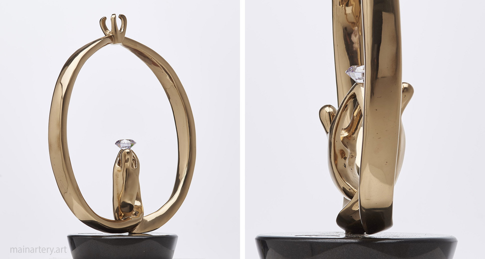 small bronze forms of experience interior sculpture image