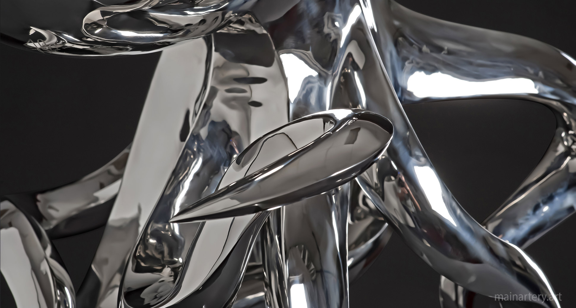 stainless steel octopus tentacles sculpture image