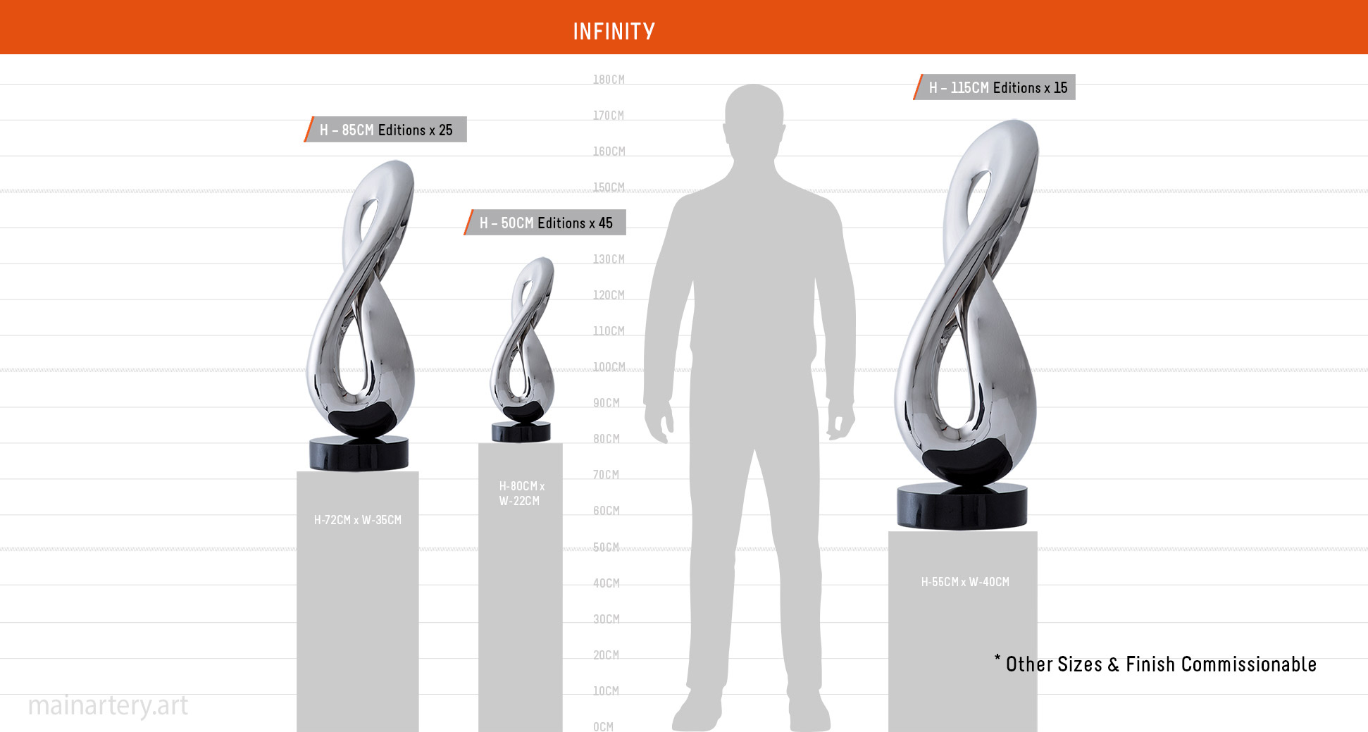 scale sheet infinity small sculpture image