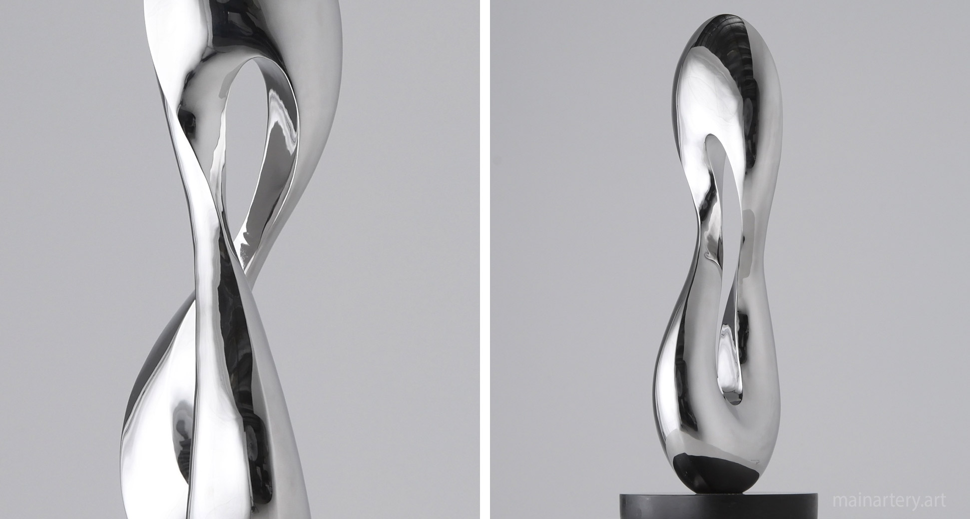 freestanding polished abstract outdoor art image