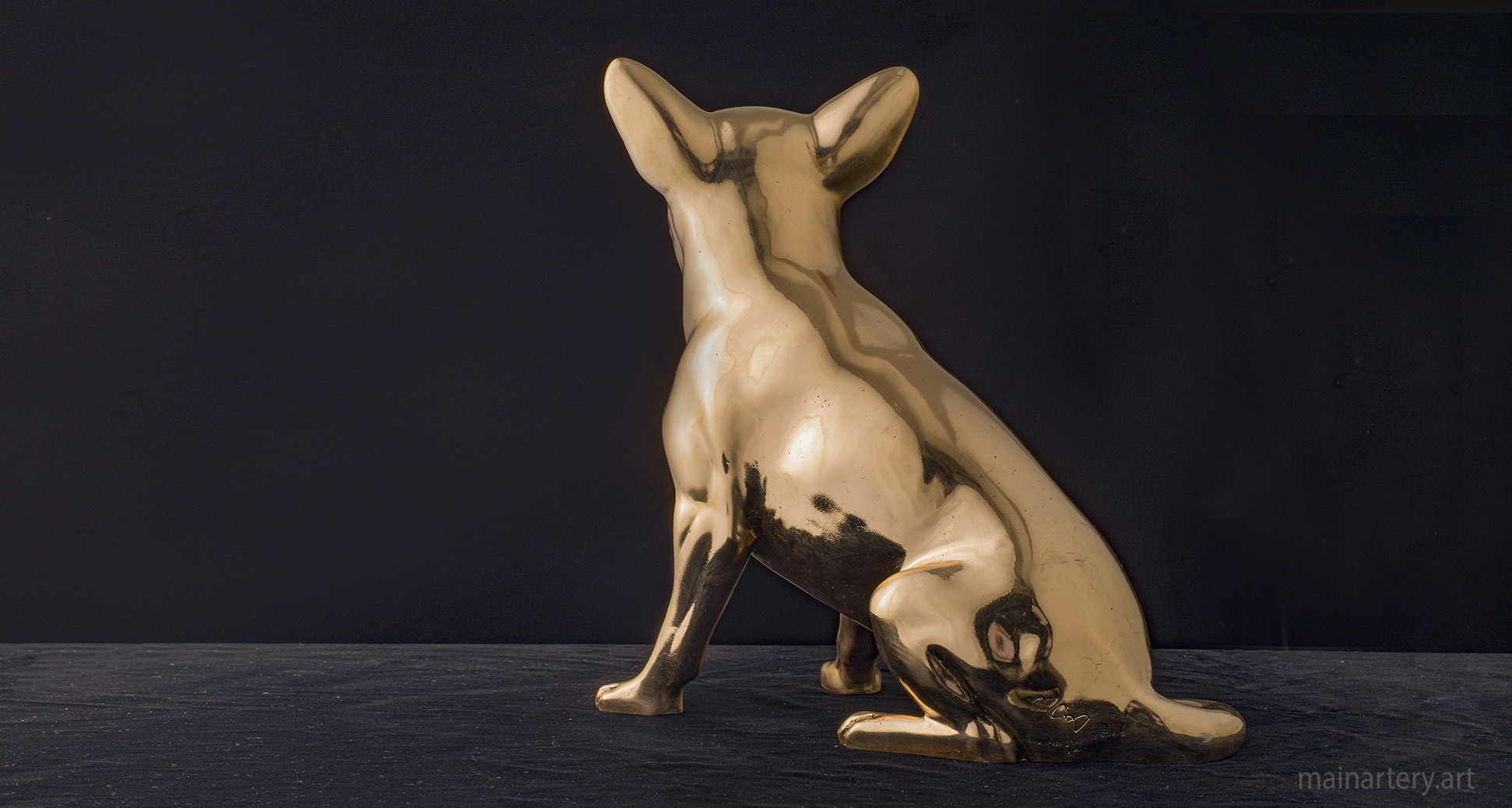 mainartery pet dog portrait sculpture image