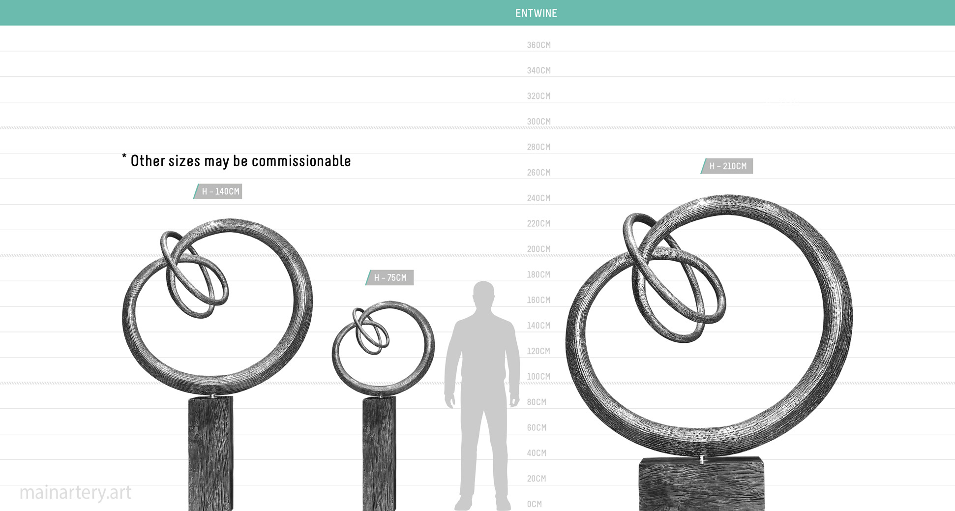 size sheet entwine sculpture mainartery image