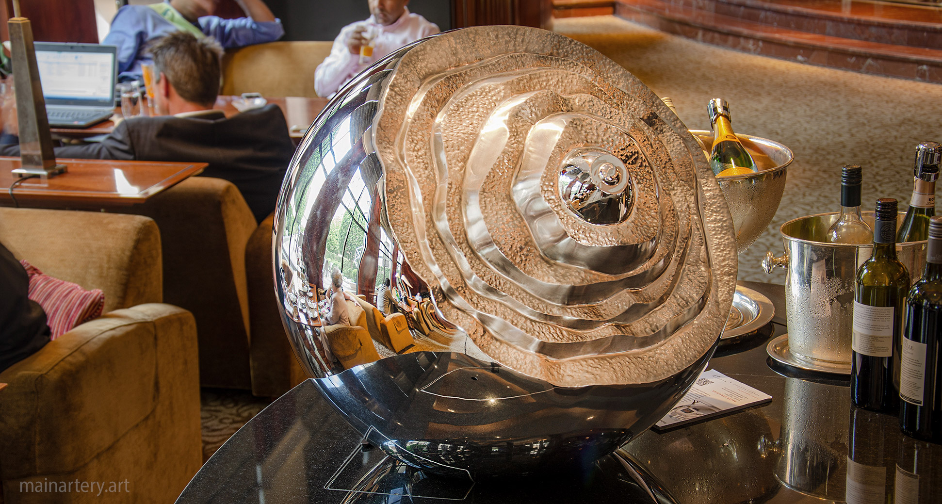 tabletop metal forms of experience interior sculpture image